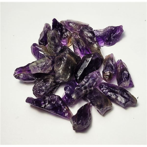 23) LOT OF 155 CT OF NATURAL ROUGH PURPLE
