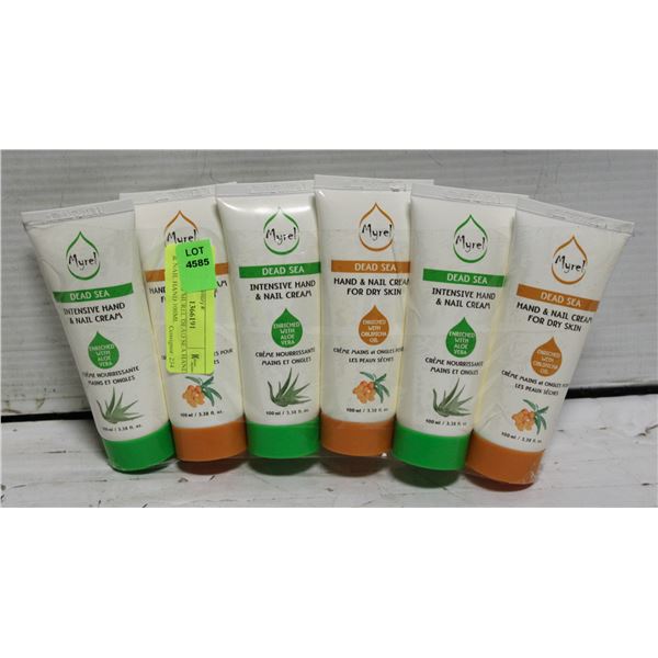 NEW 6 PCS MUREL DEAD SEA HAND & NAIL HAND 100ML