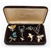 Image 1 : NINE VINTAGE INSECT BROOCHES 1950'S, 60'S & 70'S