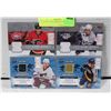 Image 1 : LOT OF 4 NHL JERSEY CARDS