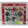 Image 1 : NEW RIDDELL POCKET SIZE CFL MINI HELMET SET