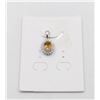 Image 1 : #216-NATURAL CITRINE & CZ PENDANT