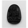 Image 1 : #160-NATURAL BLACK OBSIDIAN BUDDHIST PENDANT