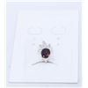 Image 1 : #38-RED GARNET & CZ GEMSTONE PENDANT