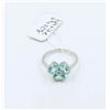 Image 1 : #19-BLUE APATITE GEMSTONE RING SIZE 8