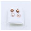 Image 1 : #59-NATURAL AKUYA PEARL EARRINGS 2 SET