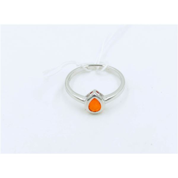 #17-ORANG FIRE OPAL GEMSTONE RING SIZE 7.75