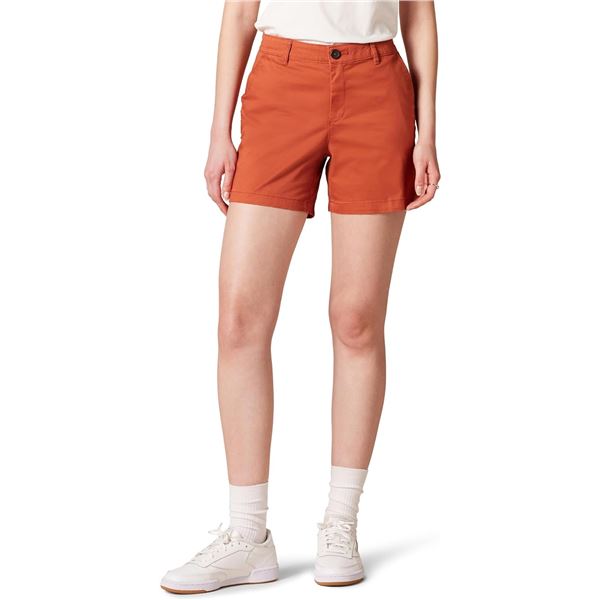 NEW AMAZON ESSENTIALS WOMENS 5 INCH INSEAM CHINO