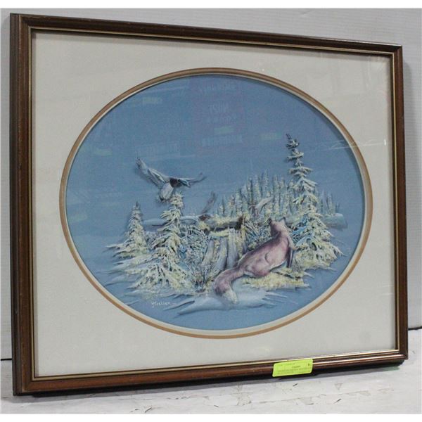 SPARKLING FROSTY WINTER SCENE BY H. MOELLER