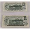 Image 2 : 1973 UNCIRCULATED $1 ONE DOLLAR BANK NOTES CANADA