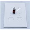 Image 1 : #235-UNHEATED GARNET & CZ  PENDANT