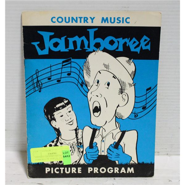 VINTAGE COUNTRY MIUSIC JAMBOREE PICTURE PROGRAM
