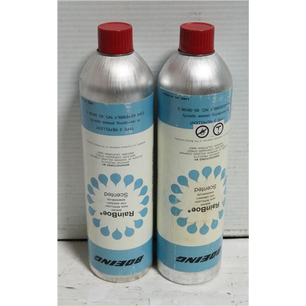 RAINBOW RAIN REPELLENT FOR AIRCRAFT WINDSHIELDS