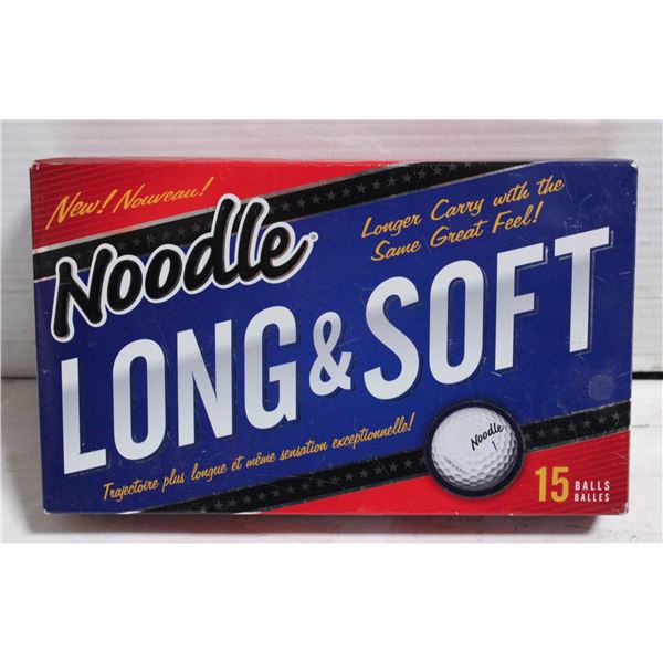 NEW 15 NOODLE LONG & SOFT GOLF BALLS