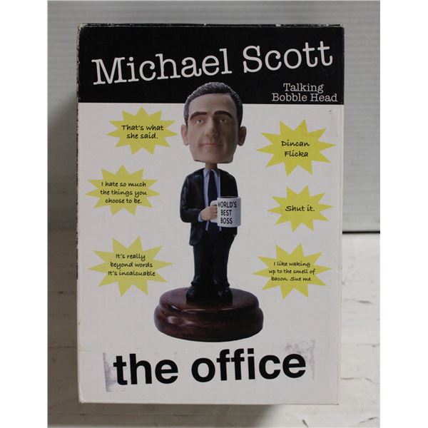 MICHAEL SCOTT THE OFFICE TALKING BOBBLE