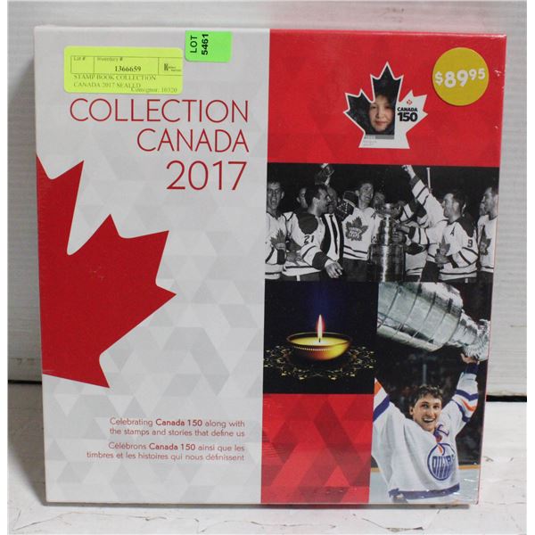 STAMP BOOK COLLECTION  CANADA 2017 SEALED