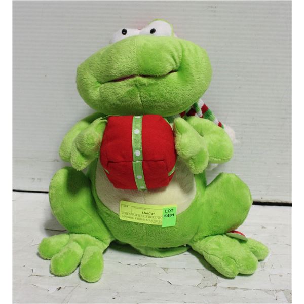 JEREMIAH WAS A BULLFROG SINGING CHRISTMAS FROG