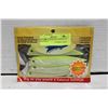 Image 1 : 4 PACK CHARTREUSE ARTIFICIAL BAITFISH 5"