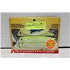 Image 1 : 4 PACK CHARTREUSE ARTIFICIAL BAITFISH 5"