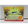 Image 1 : 4 PACK CHARTREUSE ARTIFICIAL BAITFISH 5"