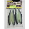 Image 1 : 4 PACK HERRING ARTIFICIAL BAITFISH GLOW 6.6"