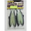 Image 1 : 4 PACK HERRING ARTIFICIAL BAITFISH GLOW 6.6"