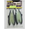 Image 1 : 4 PACK HERRING ARTIFICIAL BAITFISH GLOW 6.6"