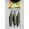 Image 1 : 3 PACK BLACK HERRING ARTIFICIAL BAITFISH TUNABLE
