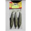 Image 1 : 3 PACK BLACK HERRING ARTIFICIAL BAITFISH TUNABLE