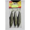 Image 1 : 3 PACKAGE BLUE HERRING ARTIFICIAL BAITFISH TUNABLE