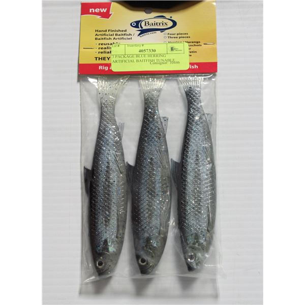 3 PACK BLUE BACK HERRING ARTIFICIAL BAITFISH