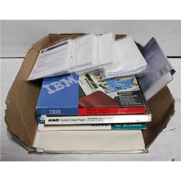 13 PACKS INKJET PHOTO &  GLOSSY PAPER ASSORTED