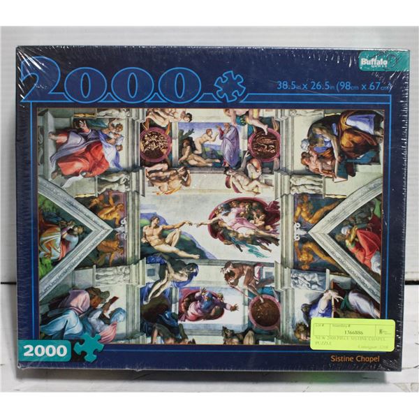 NEW 2000 PIECE SISTINE CHAPEL PUZZLE