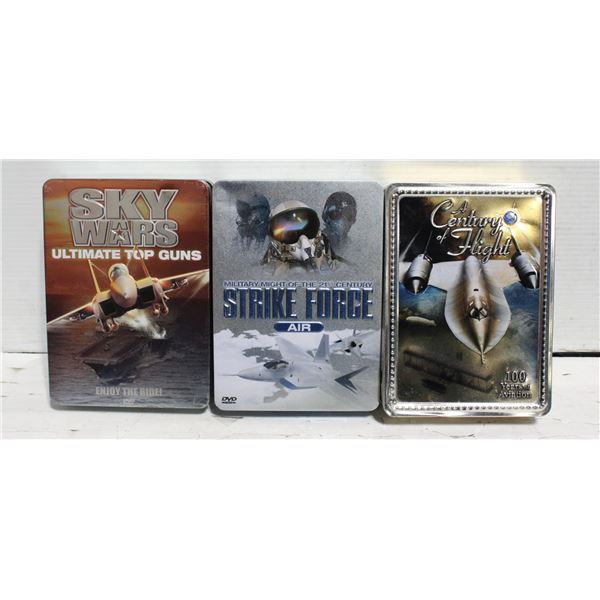 3 DVD SETS (14 DVD'S IN TOTAL) WAR PLANES &