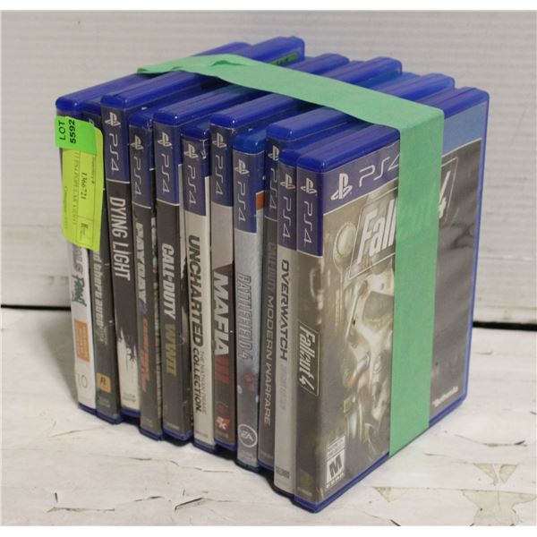 LOT OF 11 PS4 POPULAR VIDEO GAMES