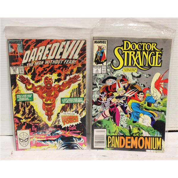 LOT OF 2 VINTAGE 1988 MARVEL COMICS