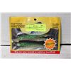 Image 1 : 4 PACK HOLOGRAPHIC GREEN ARTIFICIAL BAITFISH 5"