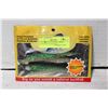 Image 1 : 4 PACK HOLOGRAPHIC GREEN ARTIFICIAL BAITFISH 5"