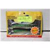 Image 1 : 4 PACK HOLOGRAPHIC GREEN ARTIFICIAL BAITFISH 5"