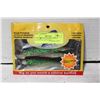 Image 1 : 4 PACK HOLOGRAPHIC GREEN ARTIFICIAL BAITFISH 5"