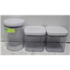 Image 1 : 3 PLASTIC OKO CANISTERS
