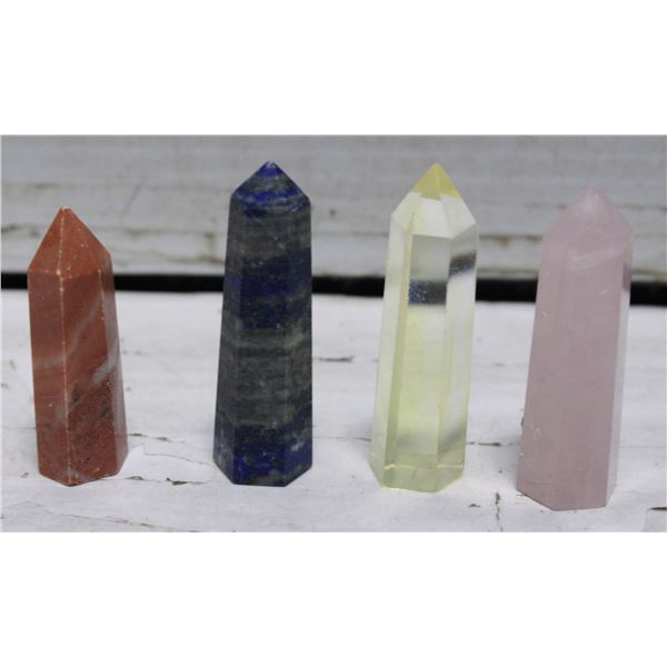 4 HEALING CRYSTAL SPHERES