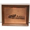 Image 1 : COPPER ETCHED PIC. SIGNED A. LANGFORD "HARVESTING