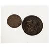 Image 1 : ESTATE ANTIQUE COINS 1921 & 1933 TOGETHER