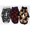 Image 1 : 3 NEW PAIRS OF ADULT SIZE MIXED FUN PATTERN THEME