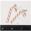 Image 1 : NEW PEPPERMINT CANDY CANE DROP EARRINGS