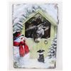 Image 1 : NEW WINTER DONKEY AND PUP METAL SIGN