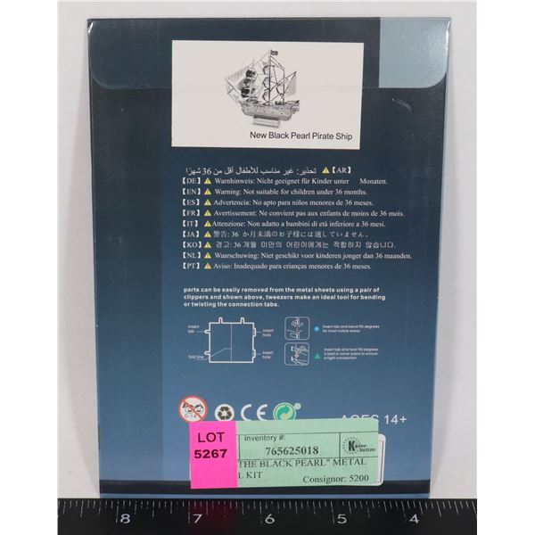 NEW "THE BLACK PEARL" METAL MODEL KIT