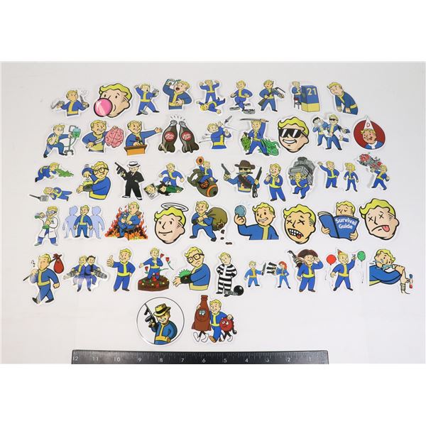NEW 50PC FALLOUT THEME STICKER SET