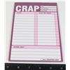 NEW "CRAP TO DO" NOTEPAD FUNNY NOVELTY GIFT
